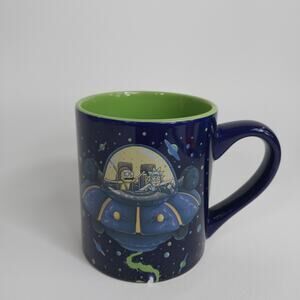 Rick And Morty Spaceship Adult Swim Purple Coffee Mug Tea Cup 14oz Cartoon‎ Net